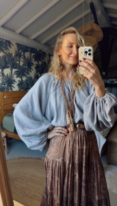 Bluzka Dea dove grey UNIKAT 