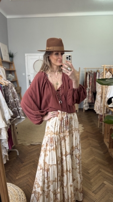 Bluzka Dea cinnamon UNIKAT