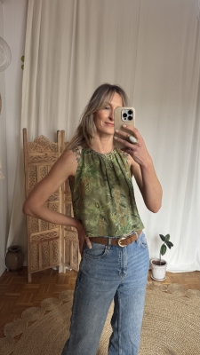 Bluzka Ivonne jungle lady UNIKAT  