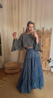 Spódnica Kate blue wind UNIKAT