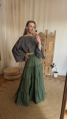 Spódnica Kate green wind UNIKAT