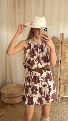 Sukienka Pauline chocolate blossom UNIKAT 