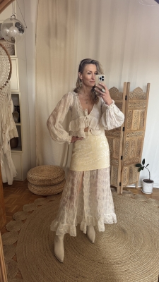 Spódnica creamy glam UNIKAT