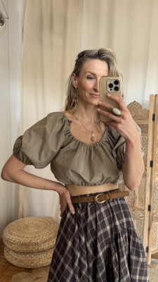 Bluzka Gala grey UNIKAT  